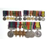 A group of seven service medals awarded to Lt./Major B. M. Horley, The Buffs Regt., comprising: