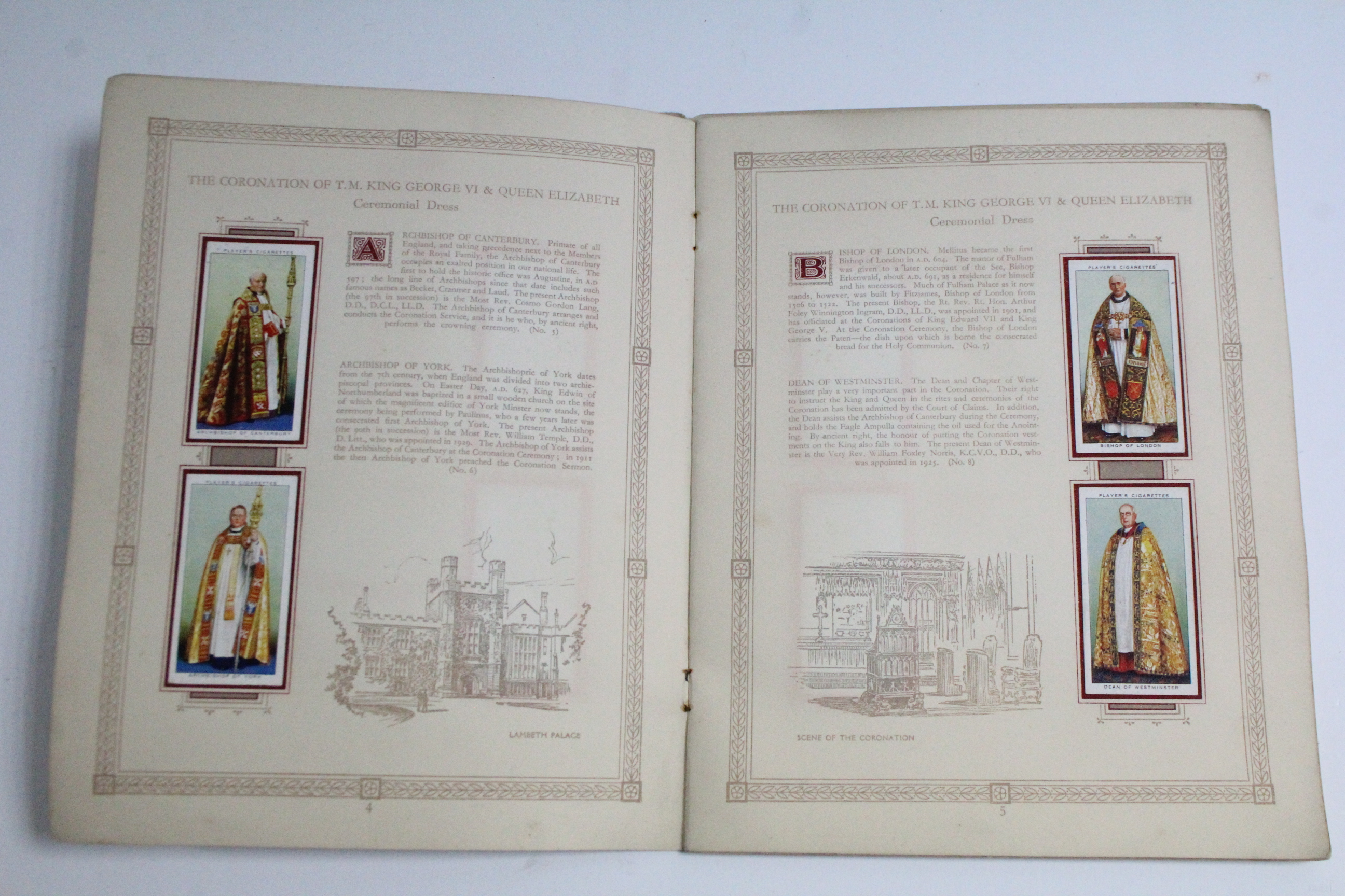 A John Player cigarette picture card album “The Coronation of H.M. King George VI and H.M. Queen - Bild 7 aus 8