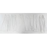 Twelve various early 20th century babies’ embroidered white cotton long gowns.