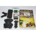 A Scalextric model motor racing set (set 31), boxed; various items of loose Scalextric; & fifteen