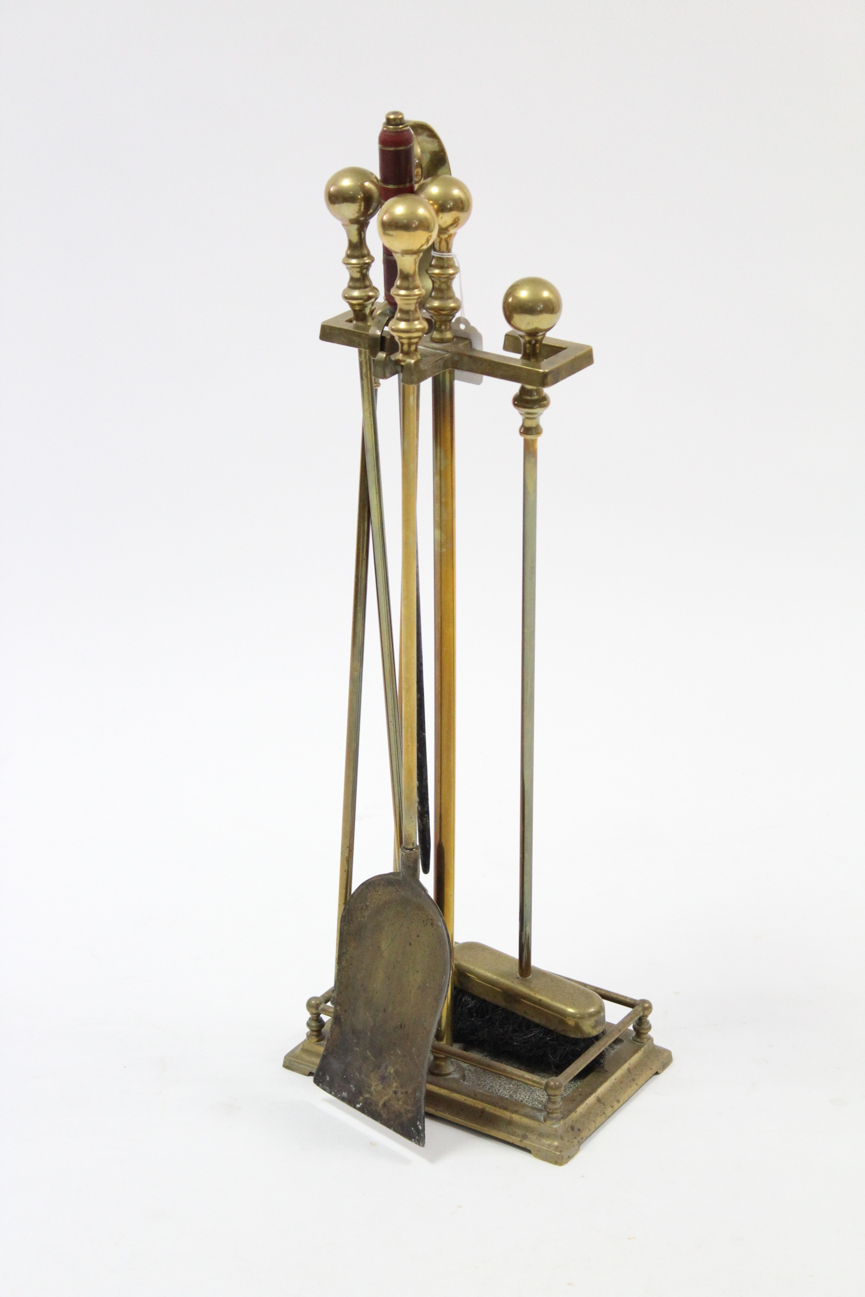 A brass fire companion. - Image 2 of 2