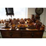 Approximately eighty various items of Ridgways “Coaching Days & Coaching Ways” series ware; & one