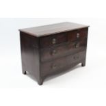 A Victorian mahogany dwarf chest (reduced in height), fitted two short & two long graduated