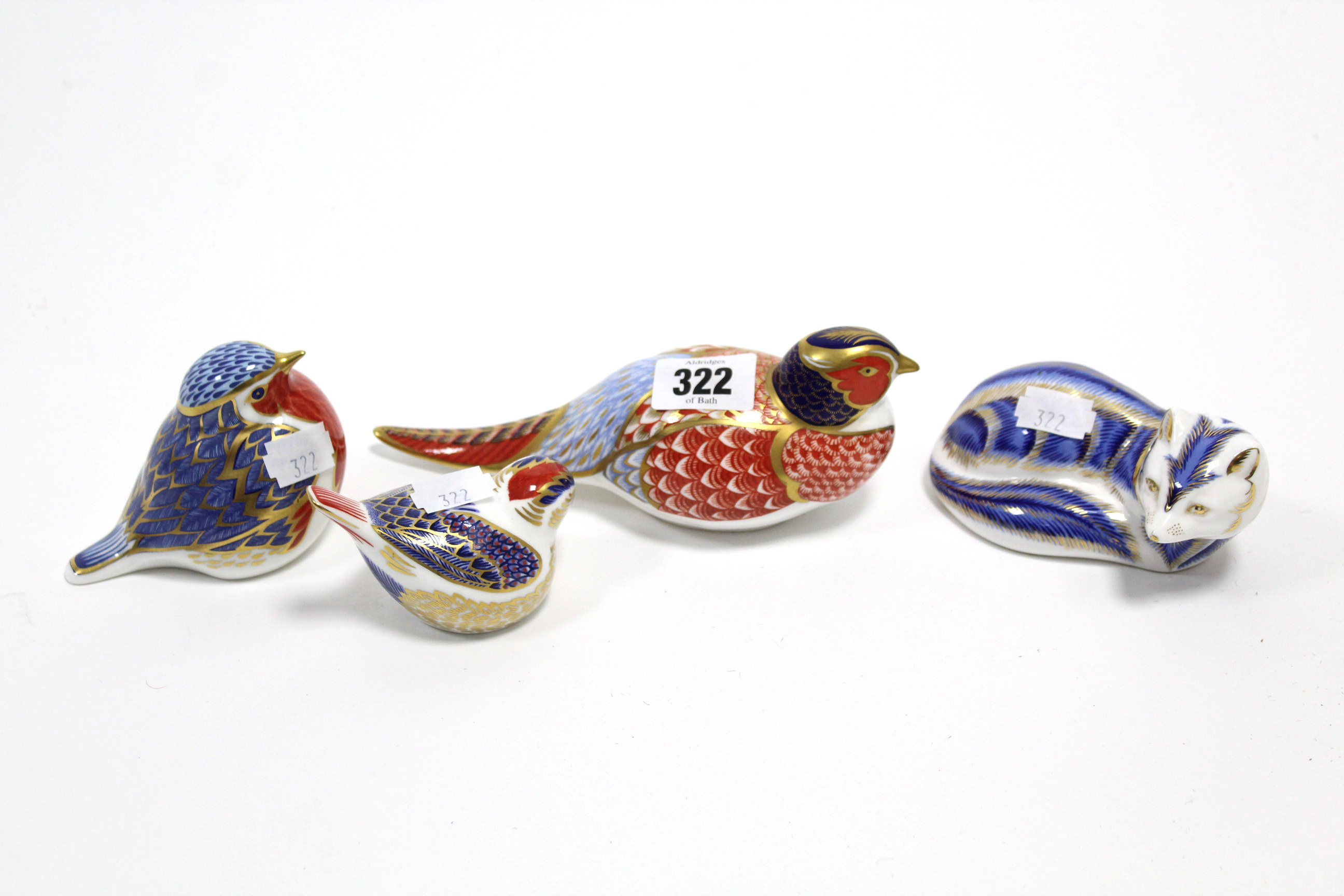 Four Royal Crown Derby novelty animal paperweights (one lacking stopper). - Image 2 of 4