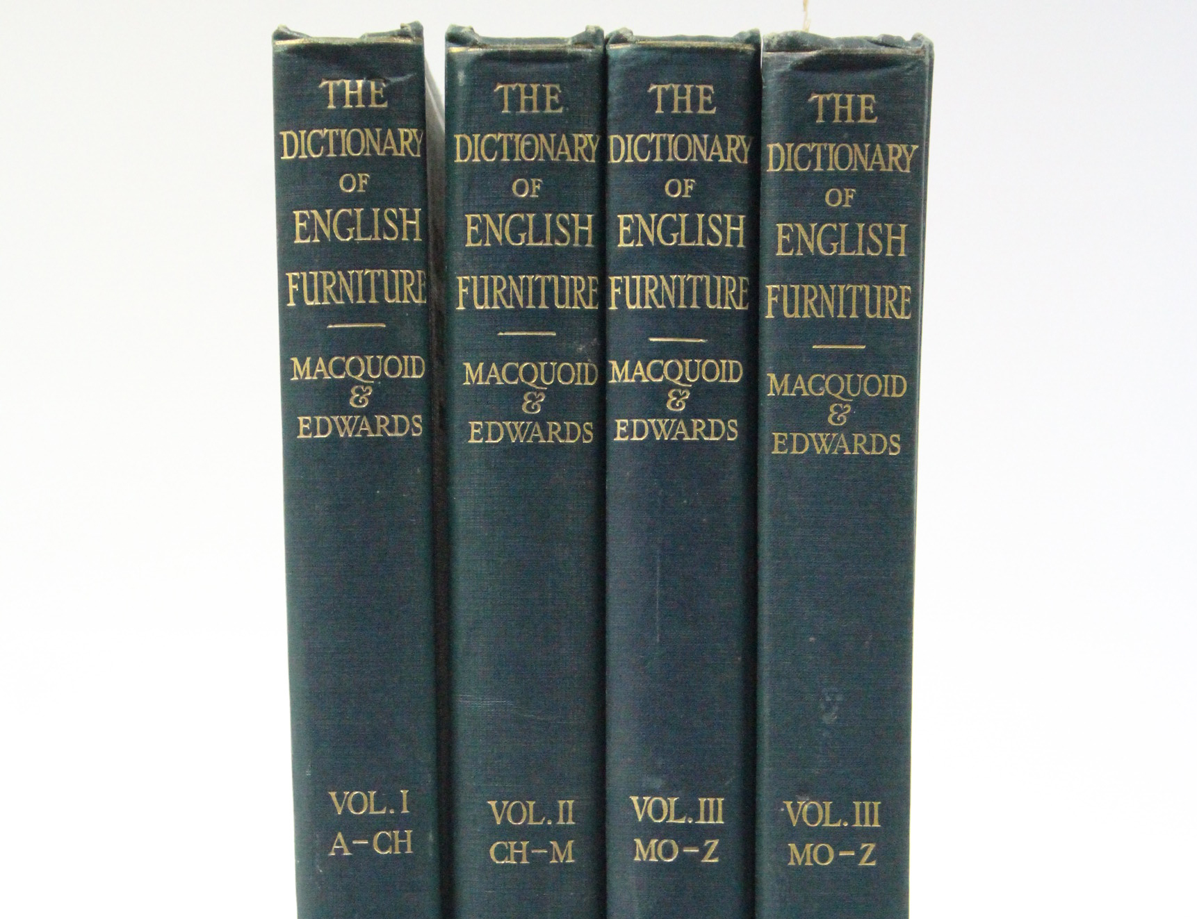 MACQUOID, Percy; & EDWARDS, Ralph. “The Dictionary of English Furniture”, three vols., 1& 2 publ.