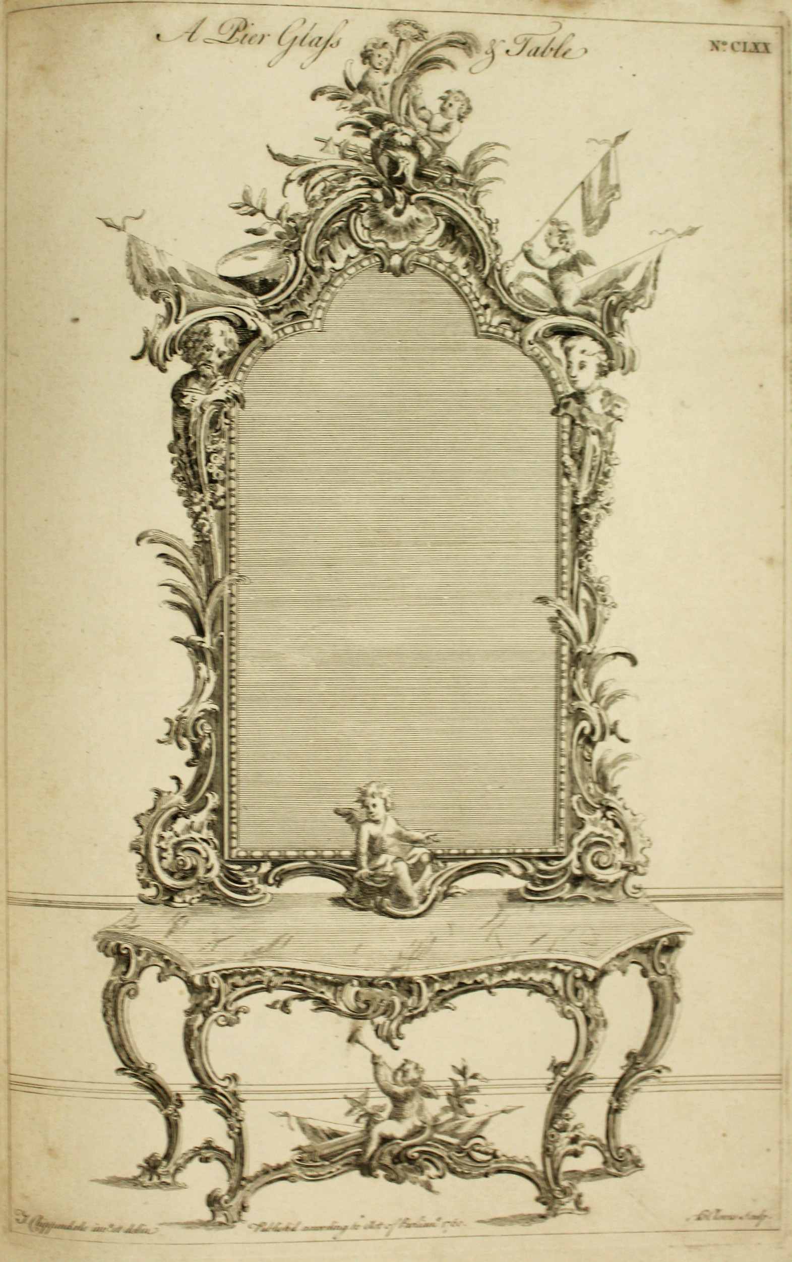 CHIPPENDALE, Thomas. “The Gentleman & Cabinet-Maker’s Director…”; a composite volume of the 3rd. - Image 16 of 21