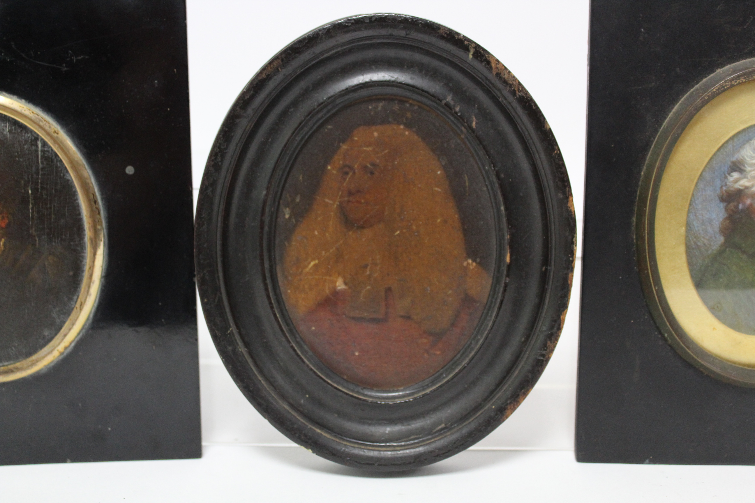 ENGLISH SCHOOL, 19th century. A portrait miniature of Baldwyn Finch Esq., 4½” x 3½” (oval); - Image 3 of 5