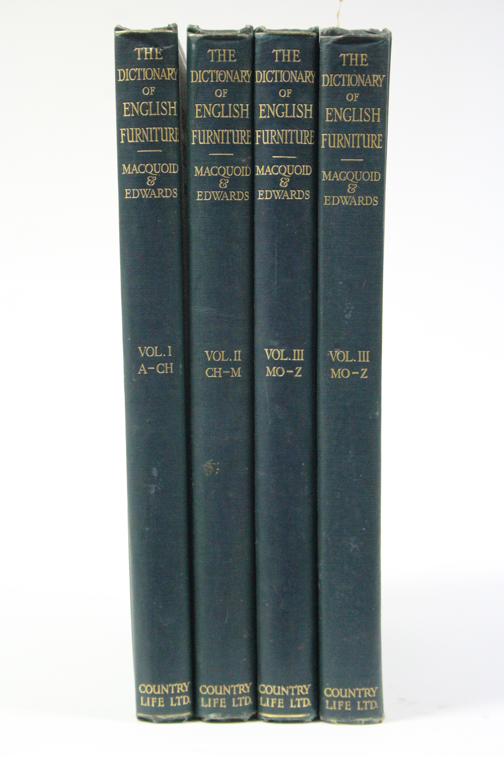 MACQUOID, Percy; & EDWARDS, Ralph. “The Dictionary of English Furniture”, three vols., 1& 2 publ. - Image 2 of 10