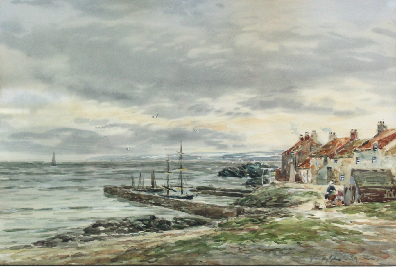 GLASS, John Hamilton. (Exhib. 1890-1925). A pair, titled: “Morning-Lower Largo, Scotland”, & “A