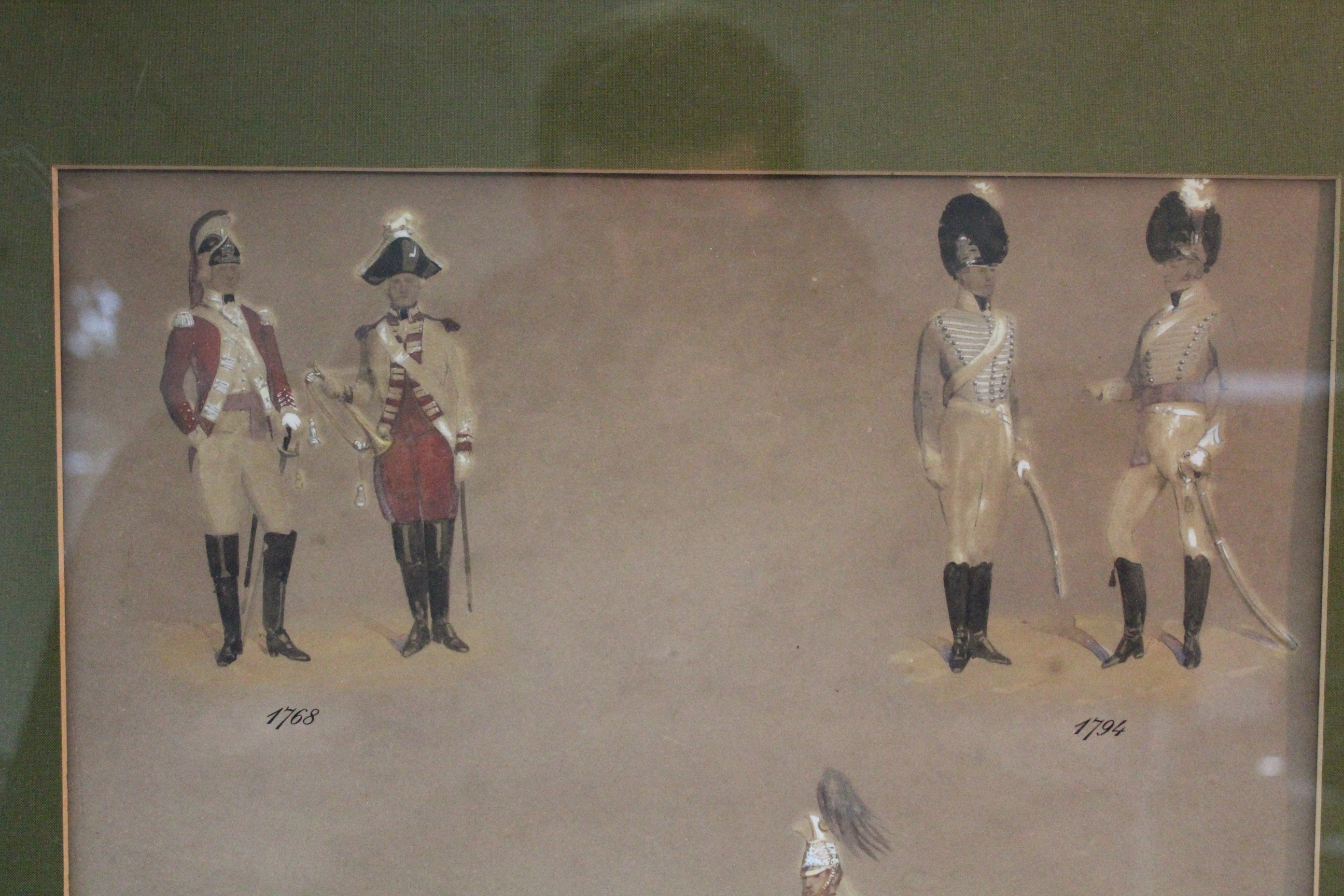 SIMKIN, A. Studies of British military uniforms, 1768-1883, watercolour: 21” x 14”; & a portrait - Image 3 of 7