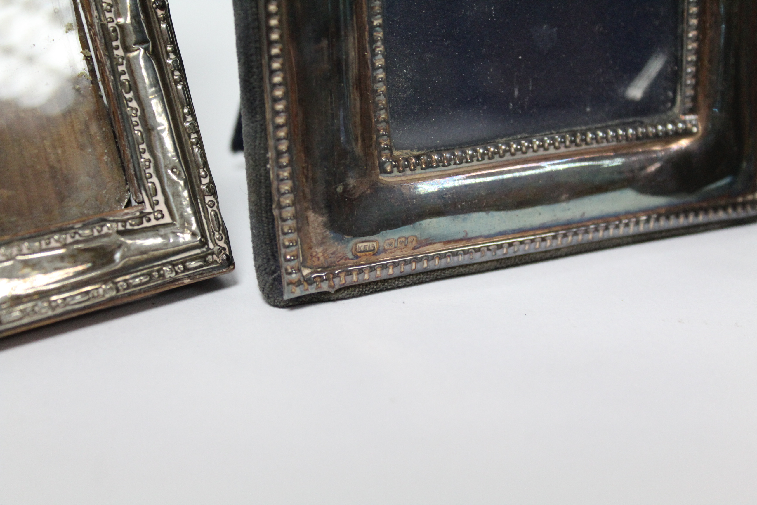 Five various rectangular photograph frames; & a small circular photograph frame, w.a.f. - Image 3 of 7