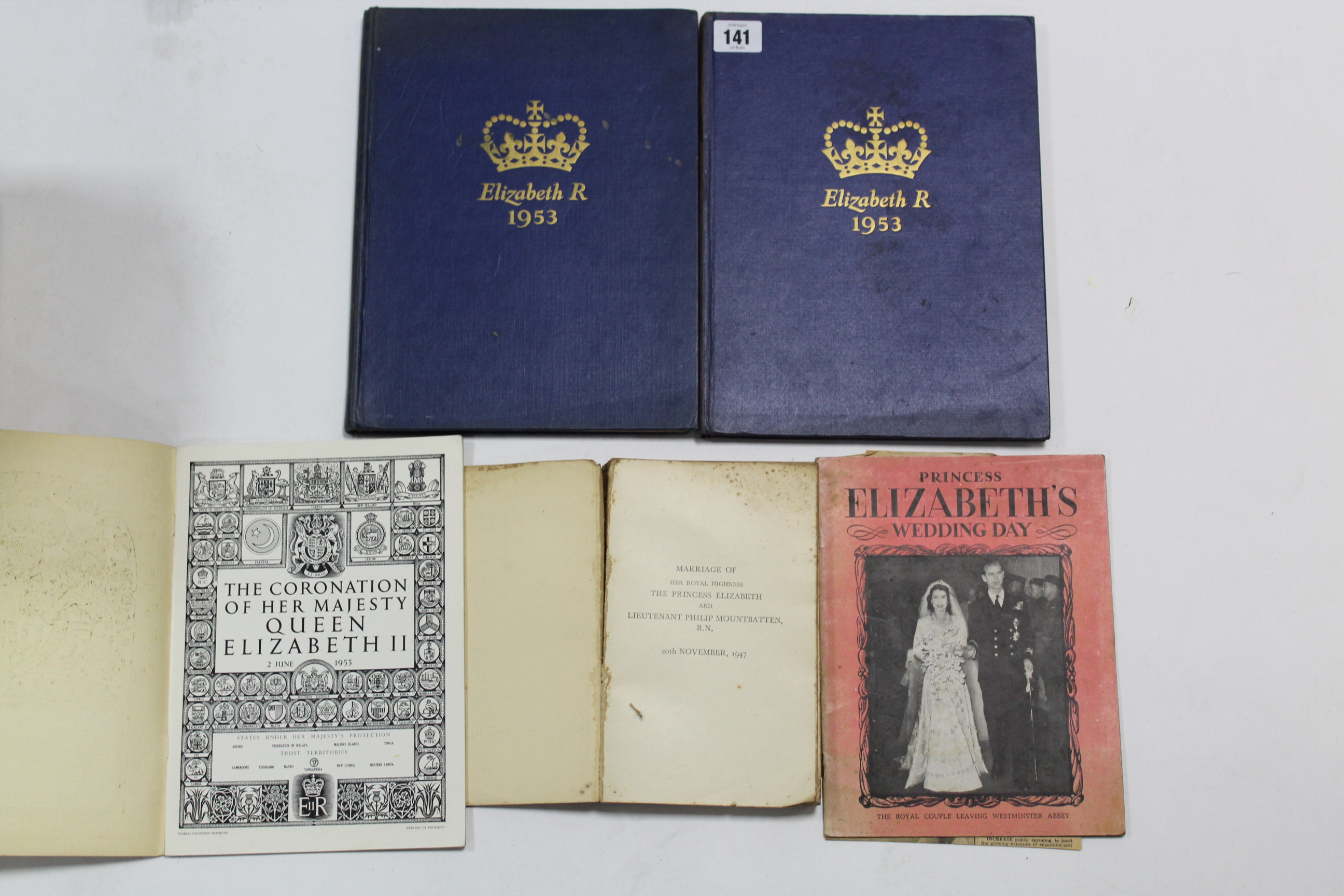 One volume “Marriage of Her Royal Highness the Princess Elizabeth and Lieutenant Philip - Image 2 of 4