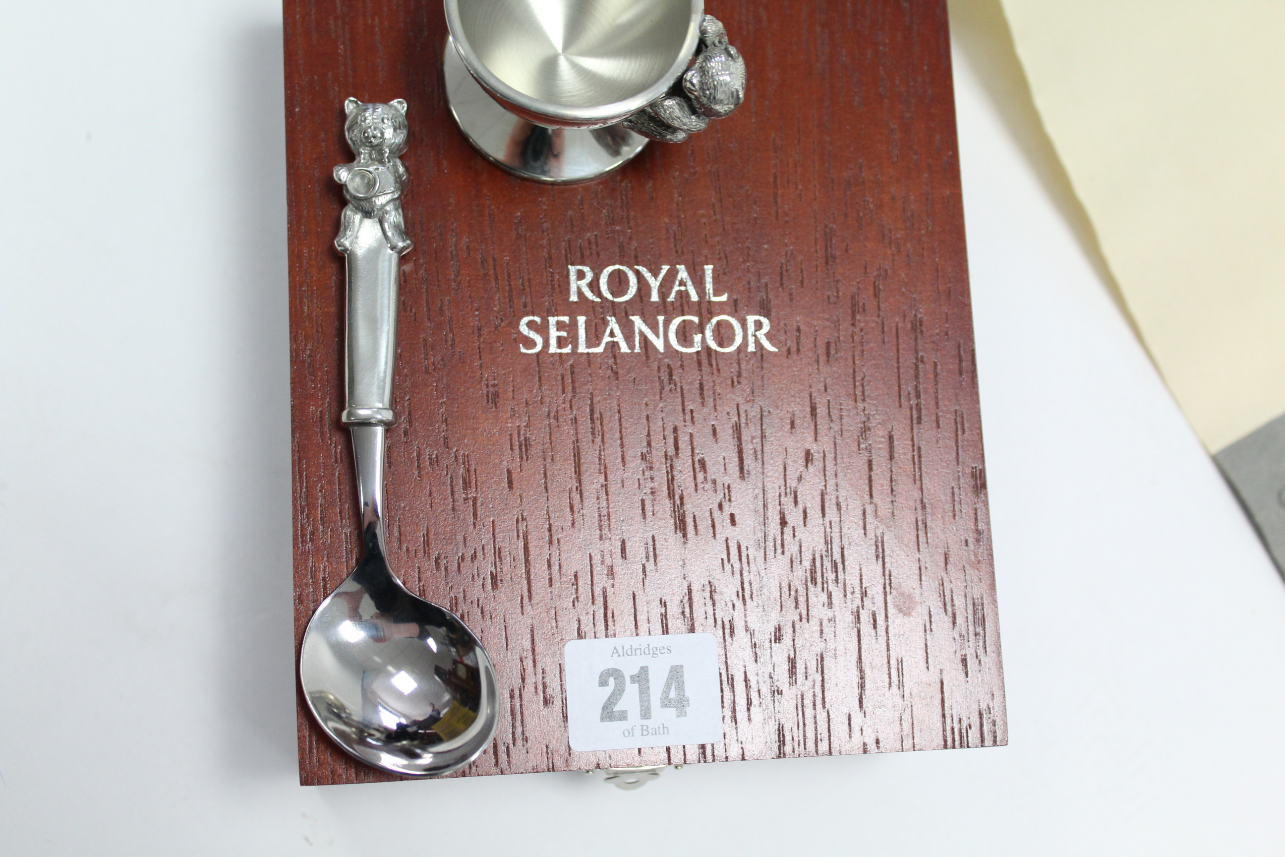 A Royal Selangor pewter child’s eggcup & spoon, cased, a modern terrestrial globe, & thirteen - Image 4 of 4