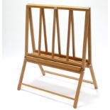 A Mabef wooden folding artist’s picture rack, 34¼” wide x 41” high.