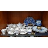 A Victorian part tea service; together with various other items of decorative china, etc., part w.