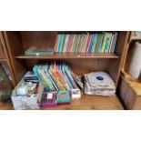 Various children’s books & annuals; together with various records, sets of playing cards, etc.