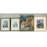 Various decorative paintings & prints.