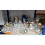 Various items of decorative china, pottery, glassware, etc. part w.a.f.