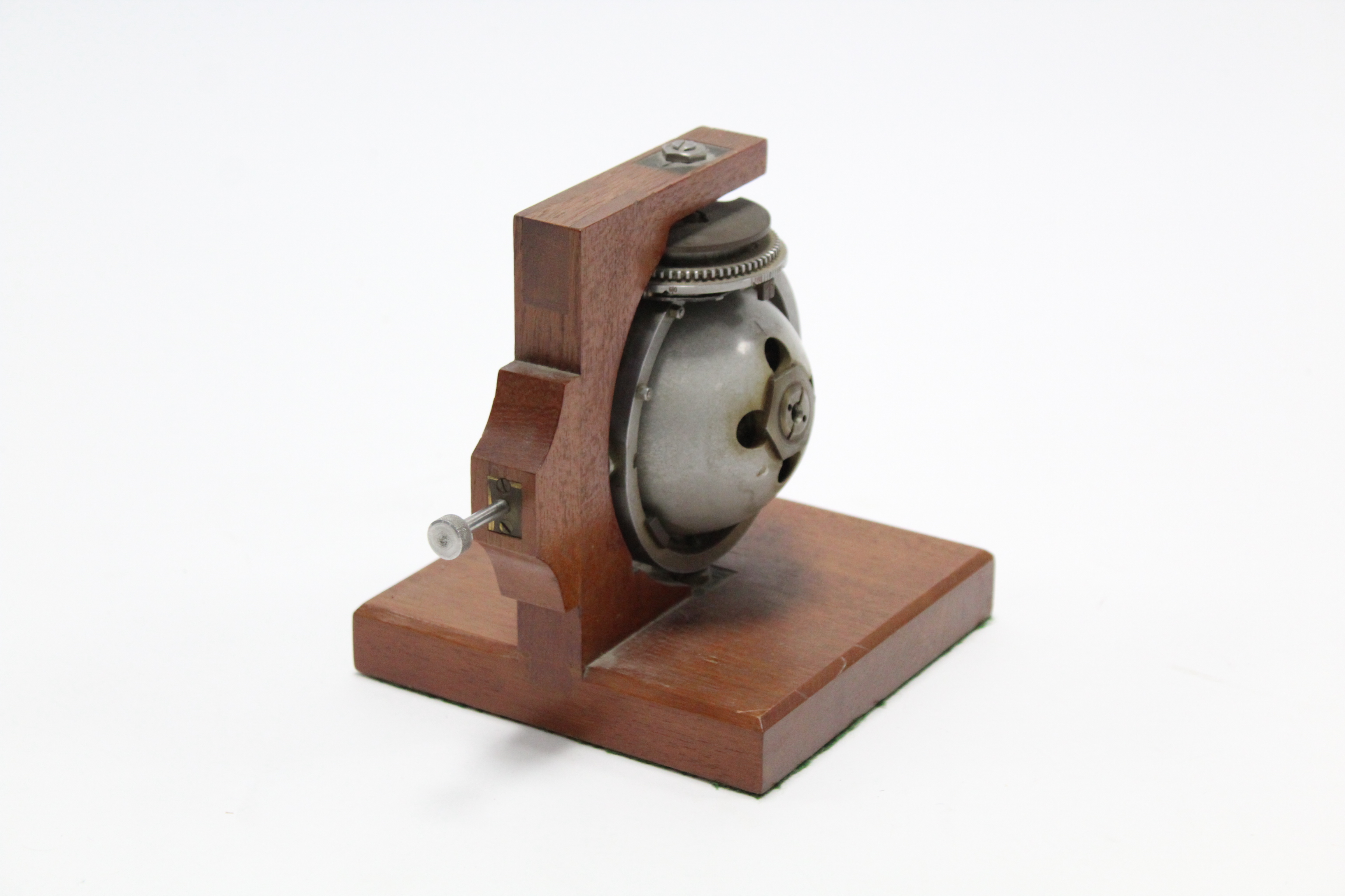 A torpedo gyroscope mounted on a wooden stand, 6¾” high. - Image 5 of 5