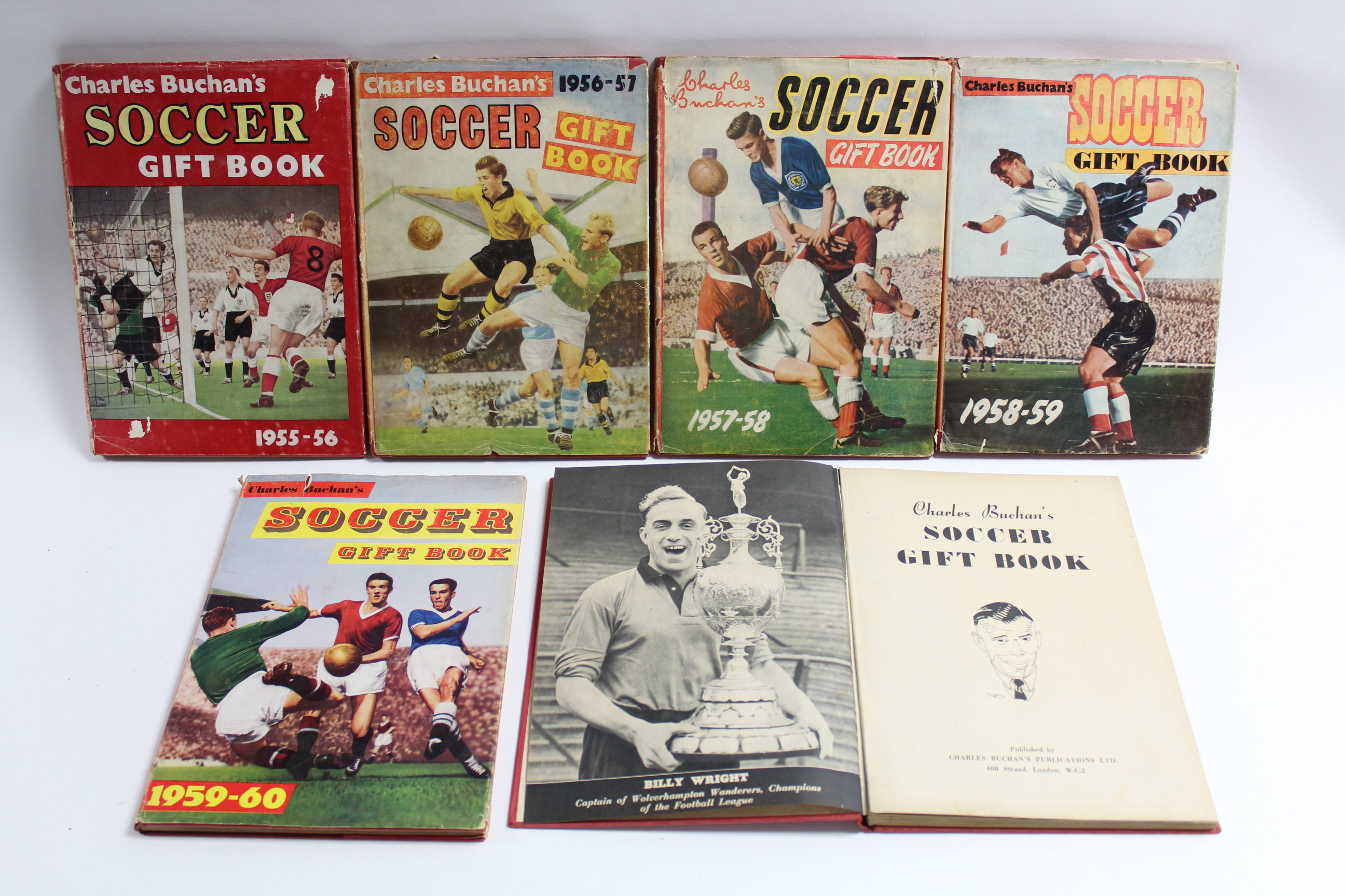 Six Charles Buchan’s Soccer Gift Books, circa 1950’s; together with forty-two Mexico World Cup