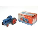 A mid-20th century Chad Valley clockwork-operated model of a Fordson Major Tractor, boxed.