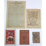 A WWI volume “The Camp Magazine” (No. 44 October 1918); one volume “Rank at a Glance In the Army And