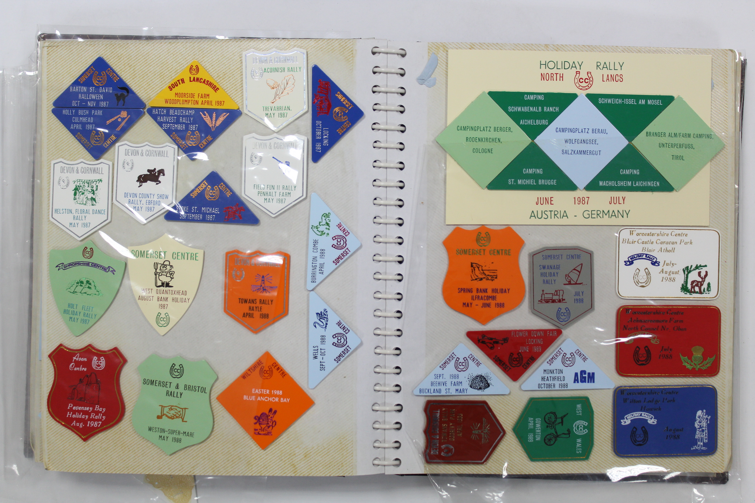 An album containing a collection of British & foreign camping badges, circa mid-late 20th century. - Image 6 of 10