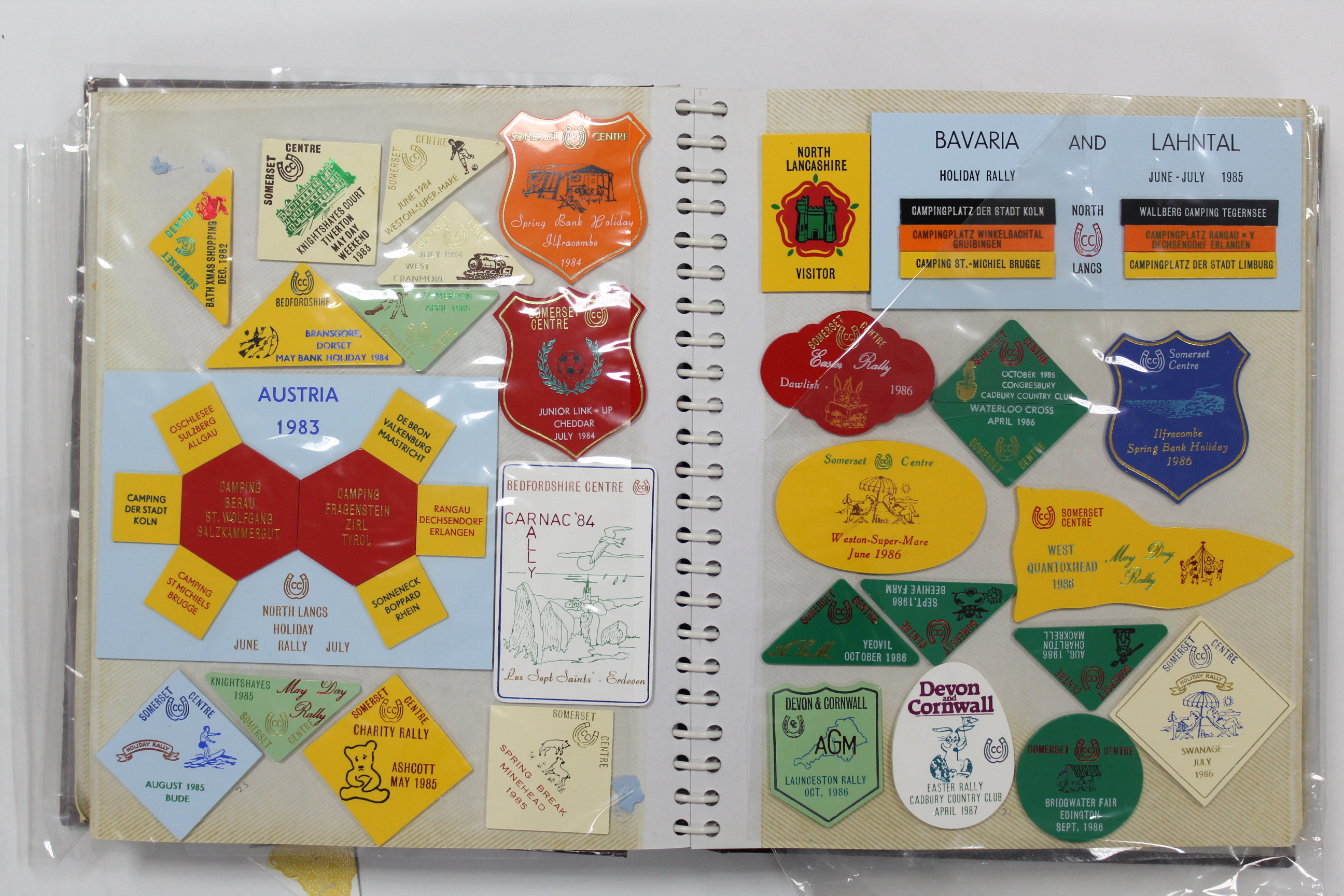 An album containing a collection of British & foreign camping badges, circa mid-late 20th century. - Image 5 of 10