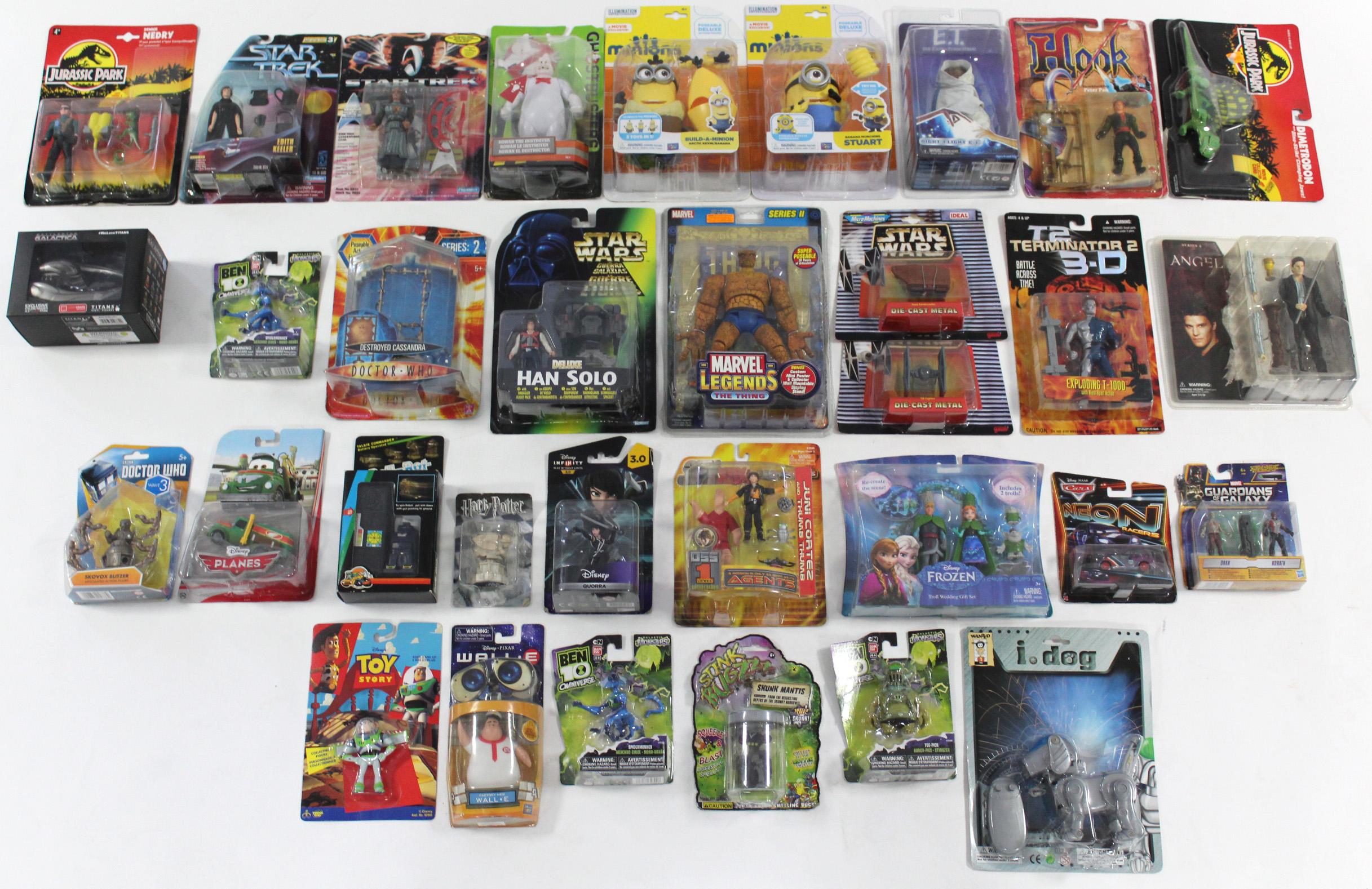 Approximately seventy various t.v. & film related action figures & model vehicles, all with original