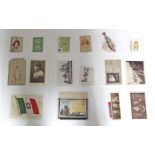Approximately forty various advertising & trade cards, silks, etc., early 20th century, contained in