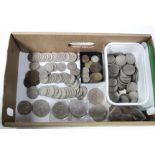 Various British pre-decimal coins (post 1947); commemorative crowns; & a quantity of decimal coins.