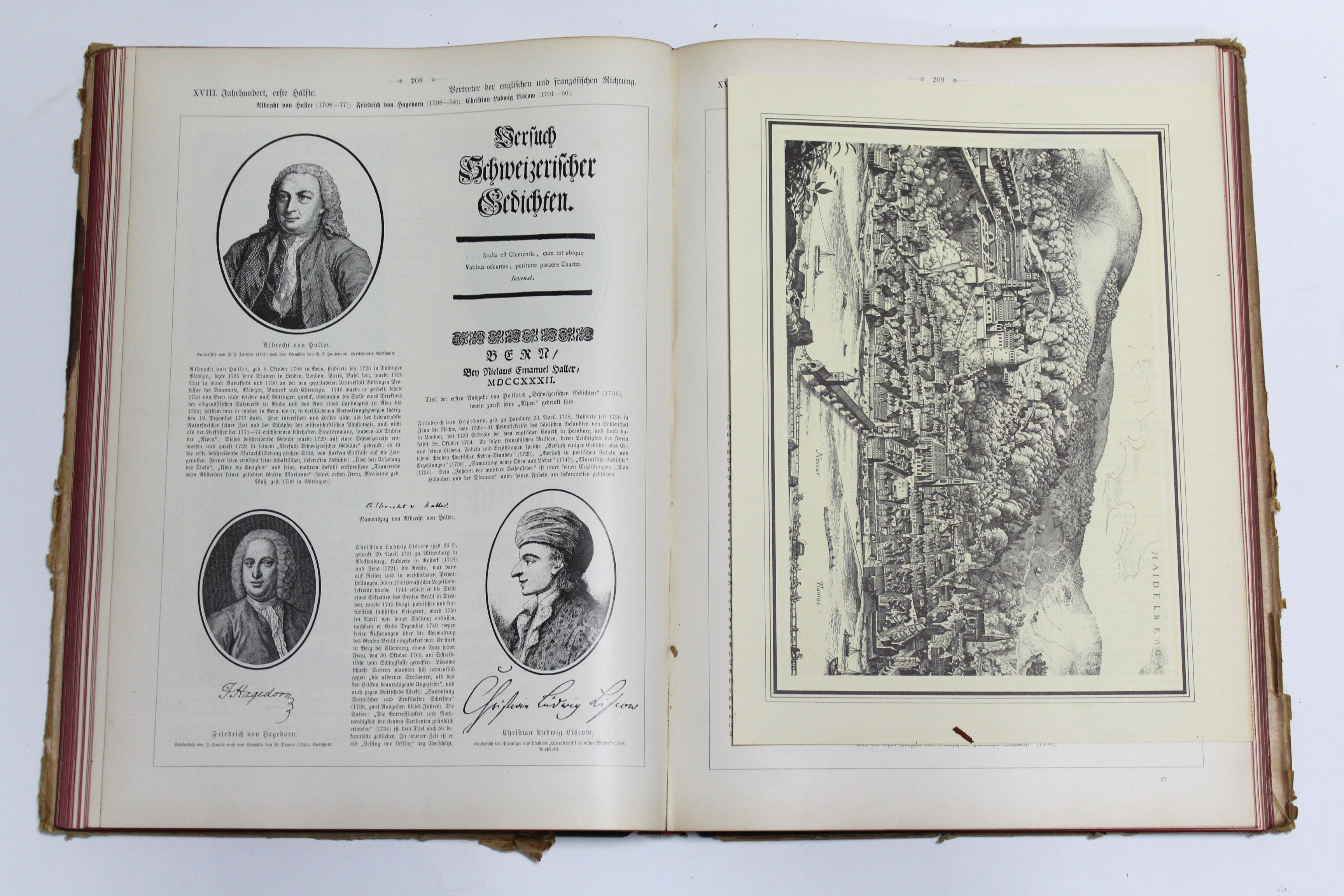 A late 19th century leather-bound German atlas, published in 1895. - Image 2 of 4