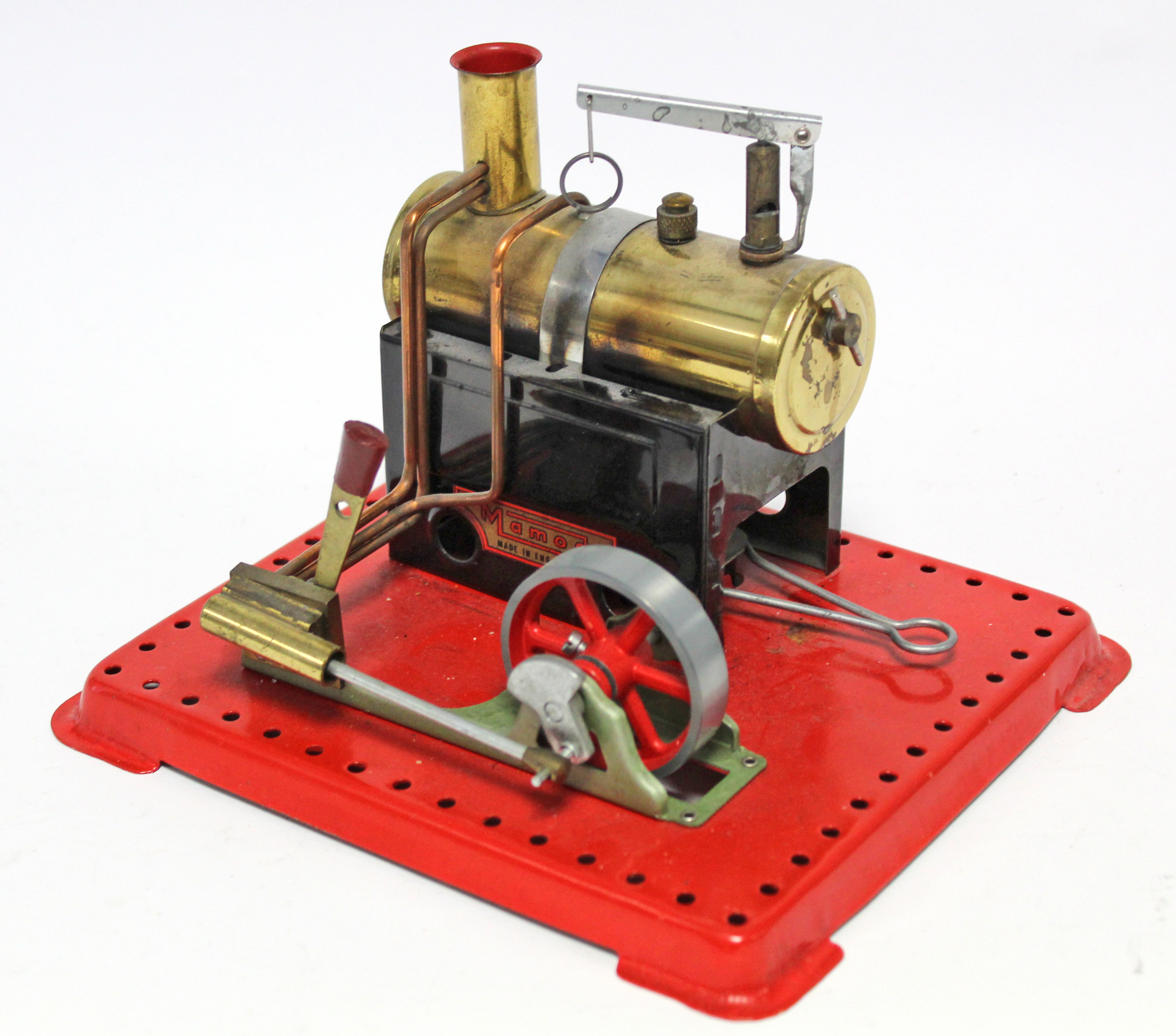 A Mamod stationary steam engine, 7½” wide.