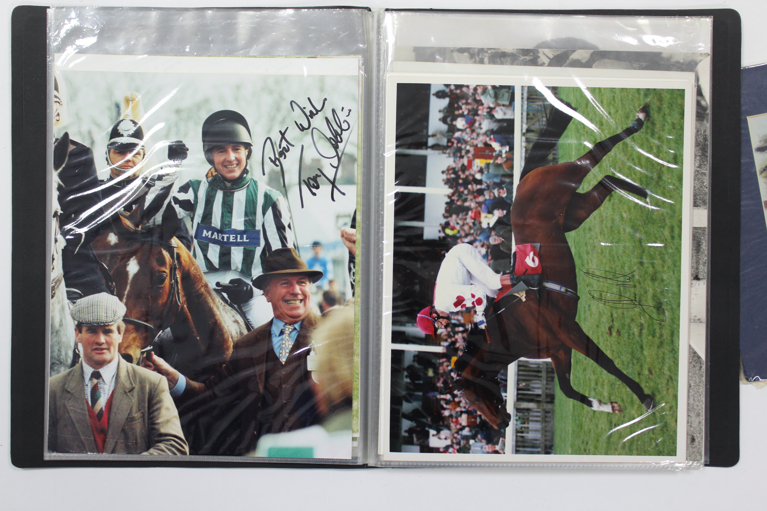 Approximately thirty various photographs & illustrations of horse racing jockeys & horses, some - Image 4 of 8