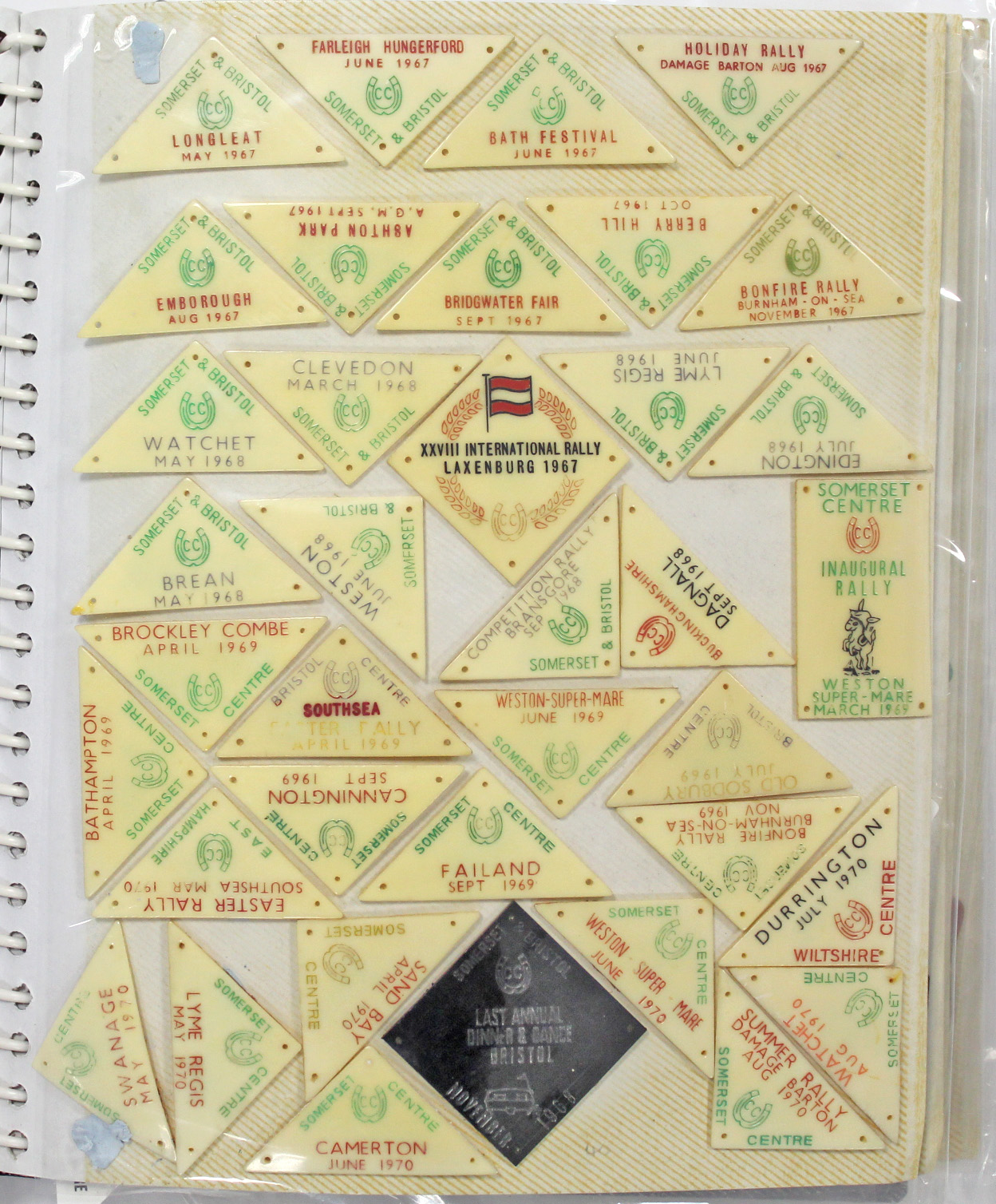 An album containing a collection of British & foreign camping badges, circa mid-late 20th century.