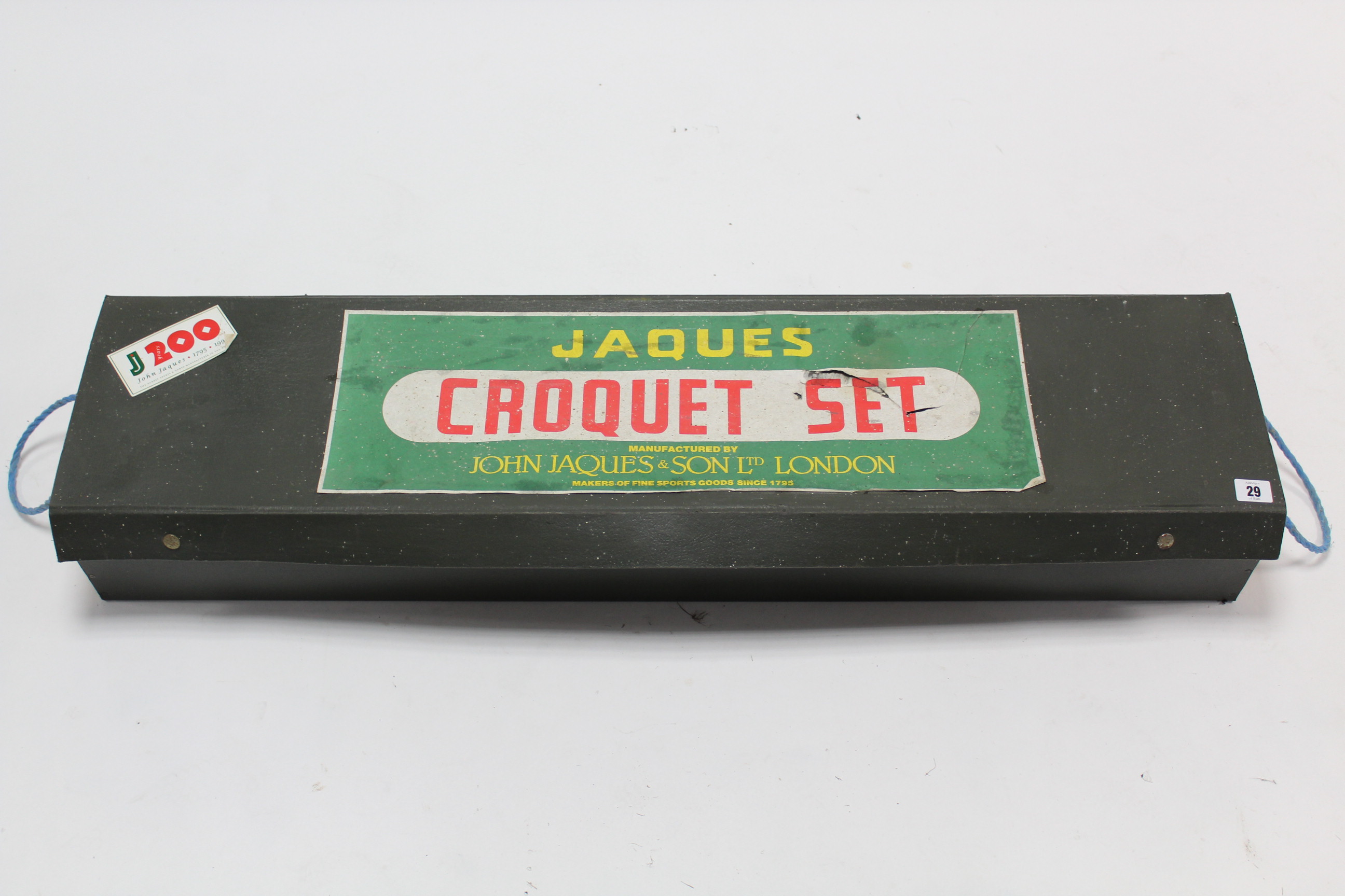 A John Jaques & Son of London croquet set, with case. - Image 2 of 2