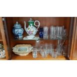 Various items of decorative china, pottery & glassware, part w.a.f.