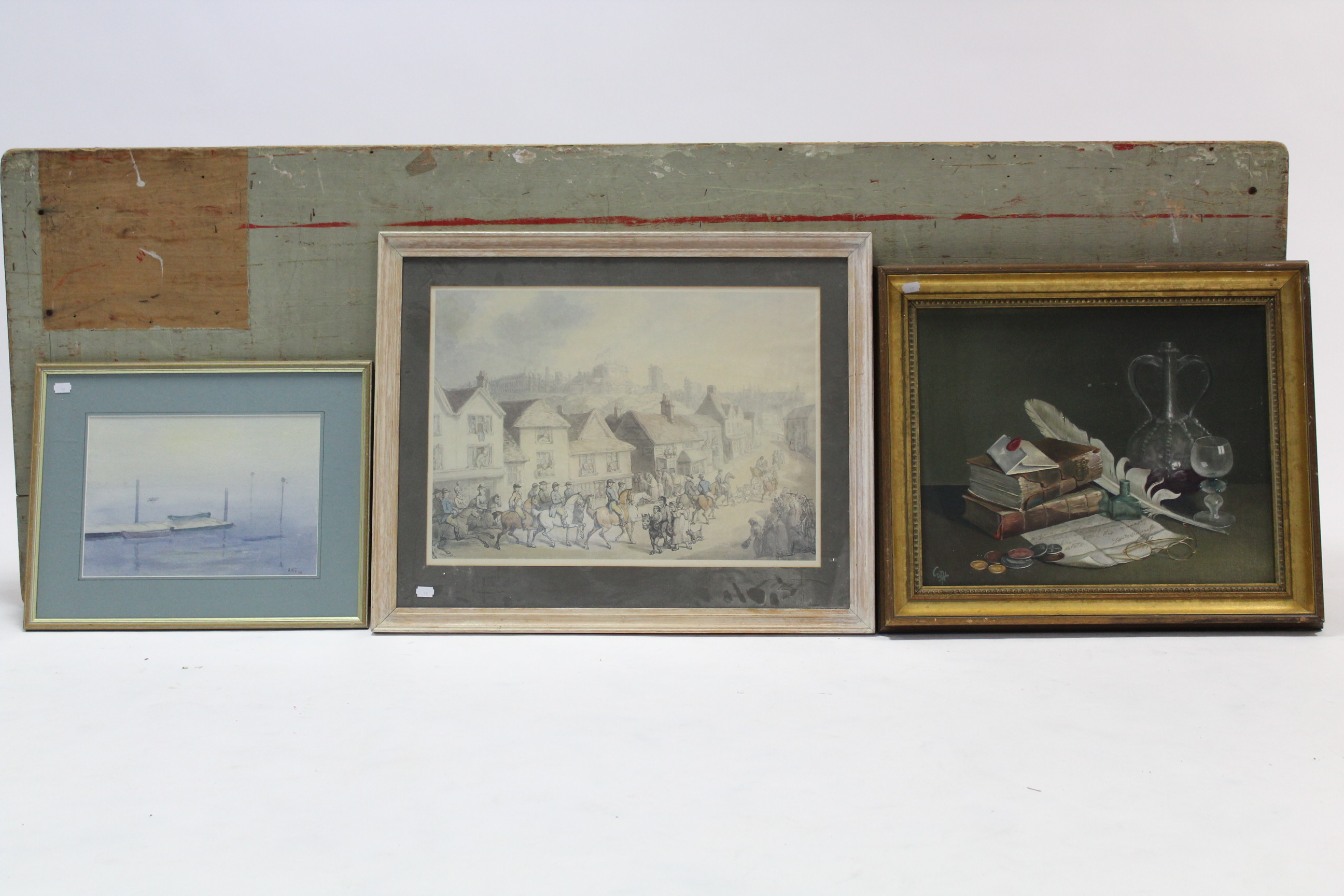 Various decorative paintings, prints & picture frames. - Image 5 of 10