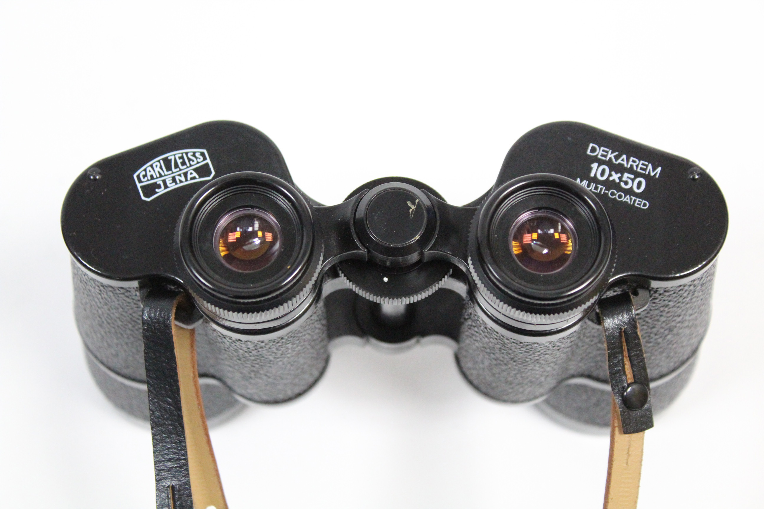 A pair of Carl Zeiss Jena Dekarem 10 x 50mm binoculars with leather case. - Image 2 of 2