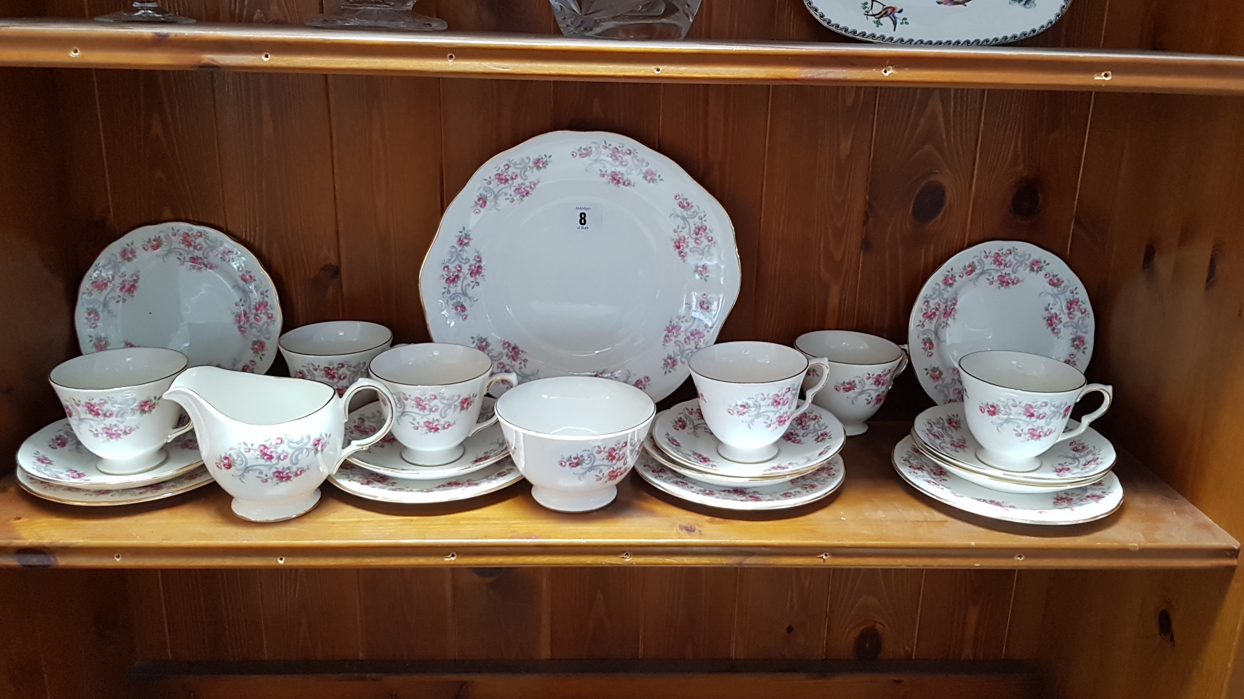 A Royal Osborne floral decorated twenty-one piece tea service (settings for six); & various other