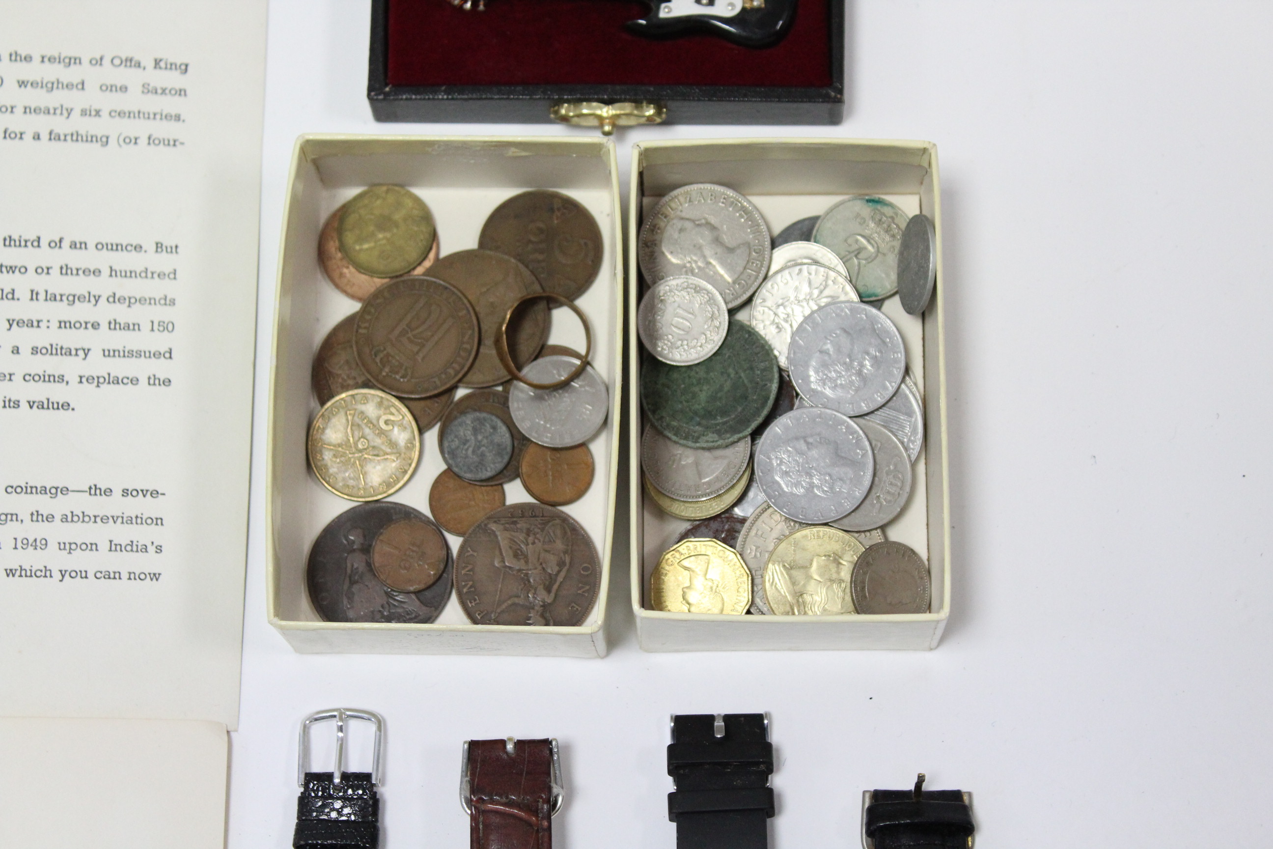 Twenty two various ladies’ & gents wristwatches; together with various coins, etc. - Image 2 of 3