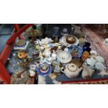 Various items of decorative china, pottery, glassware, etc.