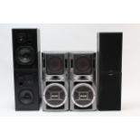 A pair of Sony D.S.W. 3-way speakers; a pair of Technics SB-C550 2-way speakers; & a pair of Sony