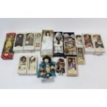 Sixteen various collector’s dolls, boxed & unboxed