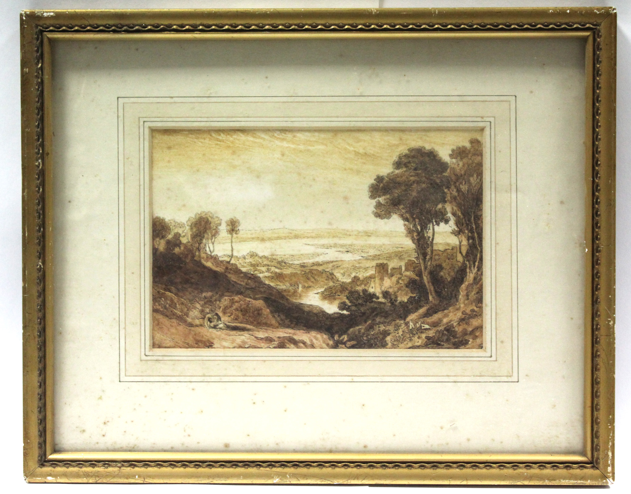 ATKINS, Arthur (late 19th/early 20th century). A rural landscape, signed, oil on board: 3¾” x 5”; - Image 3 of 4