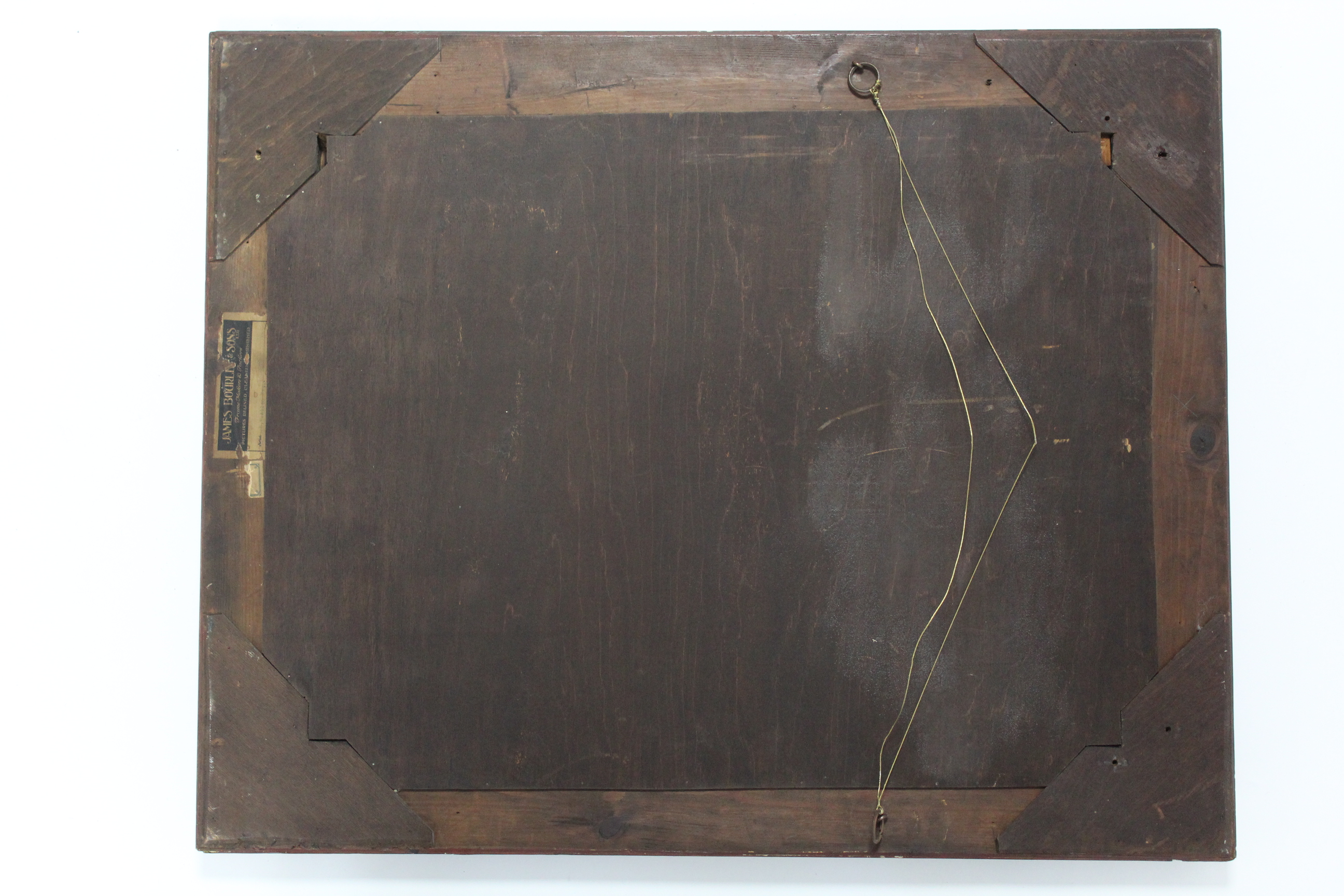 An early 18th century style rectangular wall mirror, with bevelled plate, & in carved red & gold - Image 2 of 2