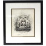 NICHOLL, Andrew (1804-1886), attributed to. A pencil sketch of a Buddhist monument in Ceylon, with