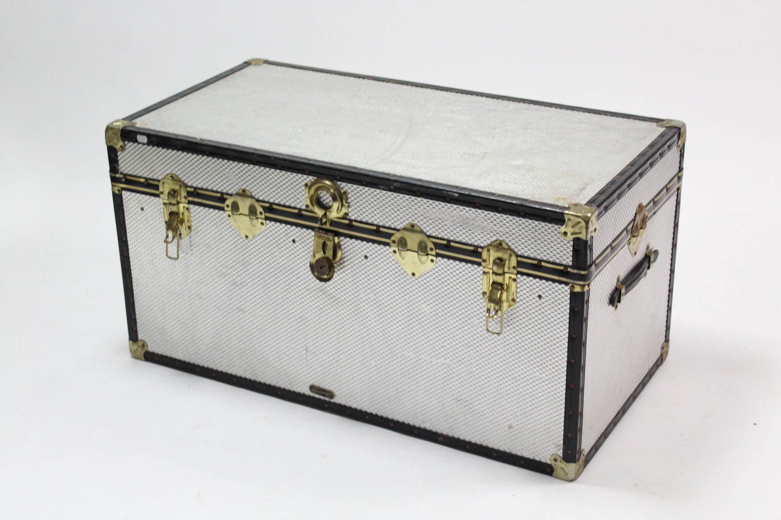 Two travelling trunks 39” & 36” long. - Image 2 of 5