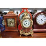 Fifteen various mantel clocks & wall clocks