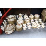 Approximately one hundred items of Royal Albert bone china “Old Country Roses” pattern dinner,